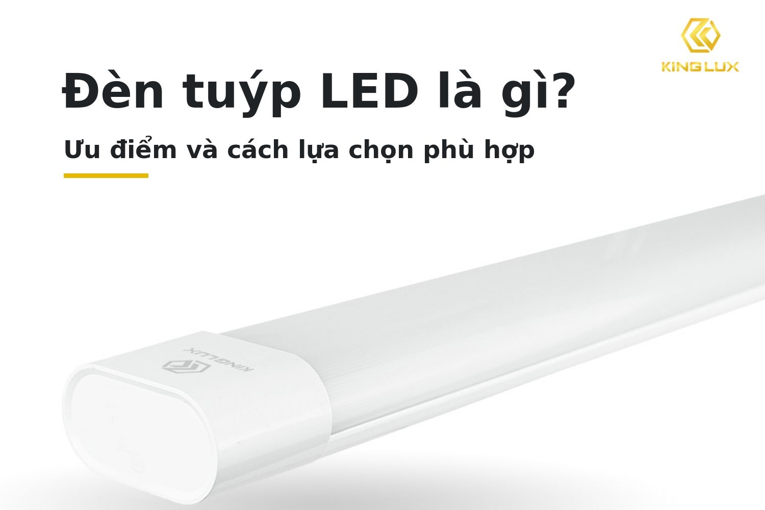 Đèn tuýp LED là gì? Ưu điểm và cách lựa chọn phù hợp 